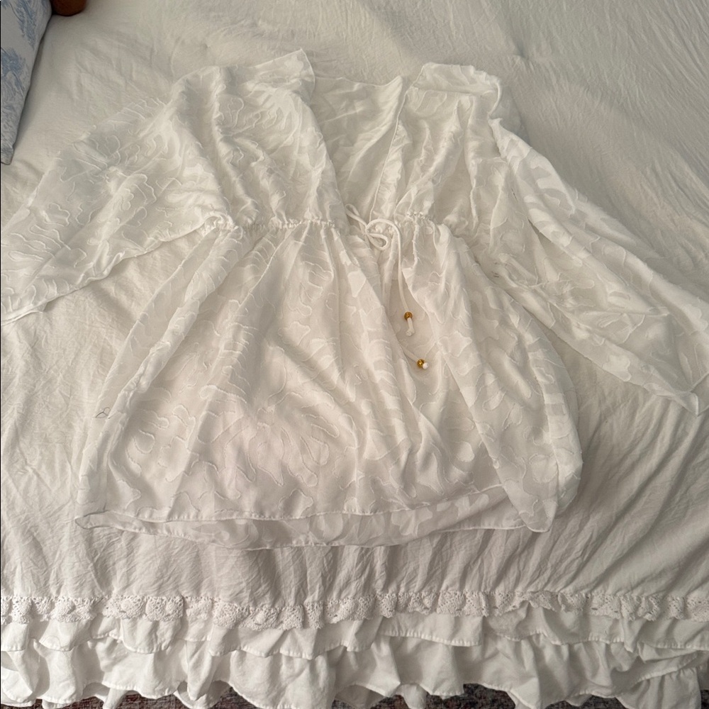 Elegant White Sheer Blouse